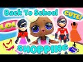 Incredibles 2 Violet goes Back to School Shopping with LOL Doll Opening! Featuring Elastigirl!