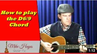 guitar chords: how to play the d 6/9 chord on guitar