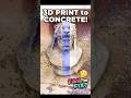 3D Print + Concrete = 🧪 #experiment #3dprinting