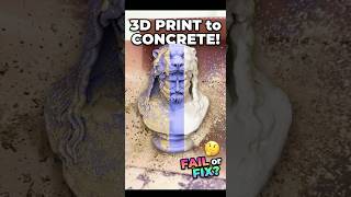 3D Print + Concrete = ๐งช #experiment #3dprinting