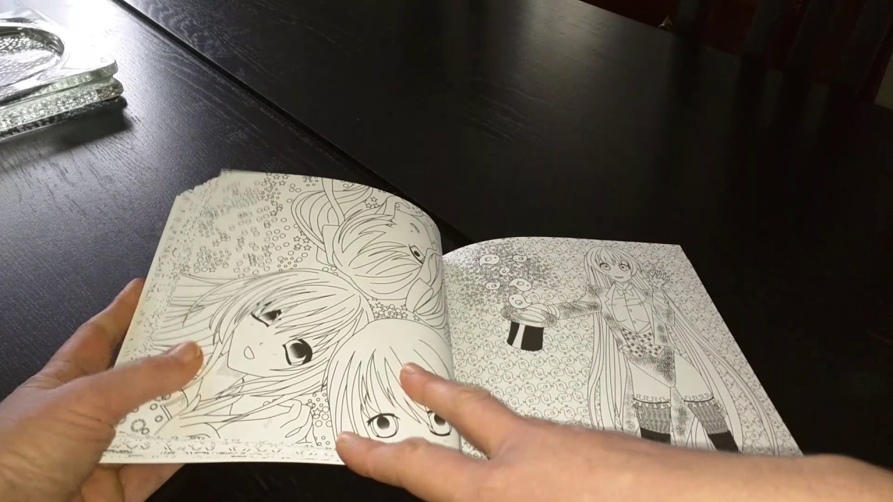 Livre de Coloriage anti stress adulte Mangas