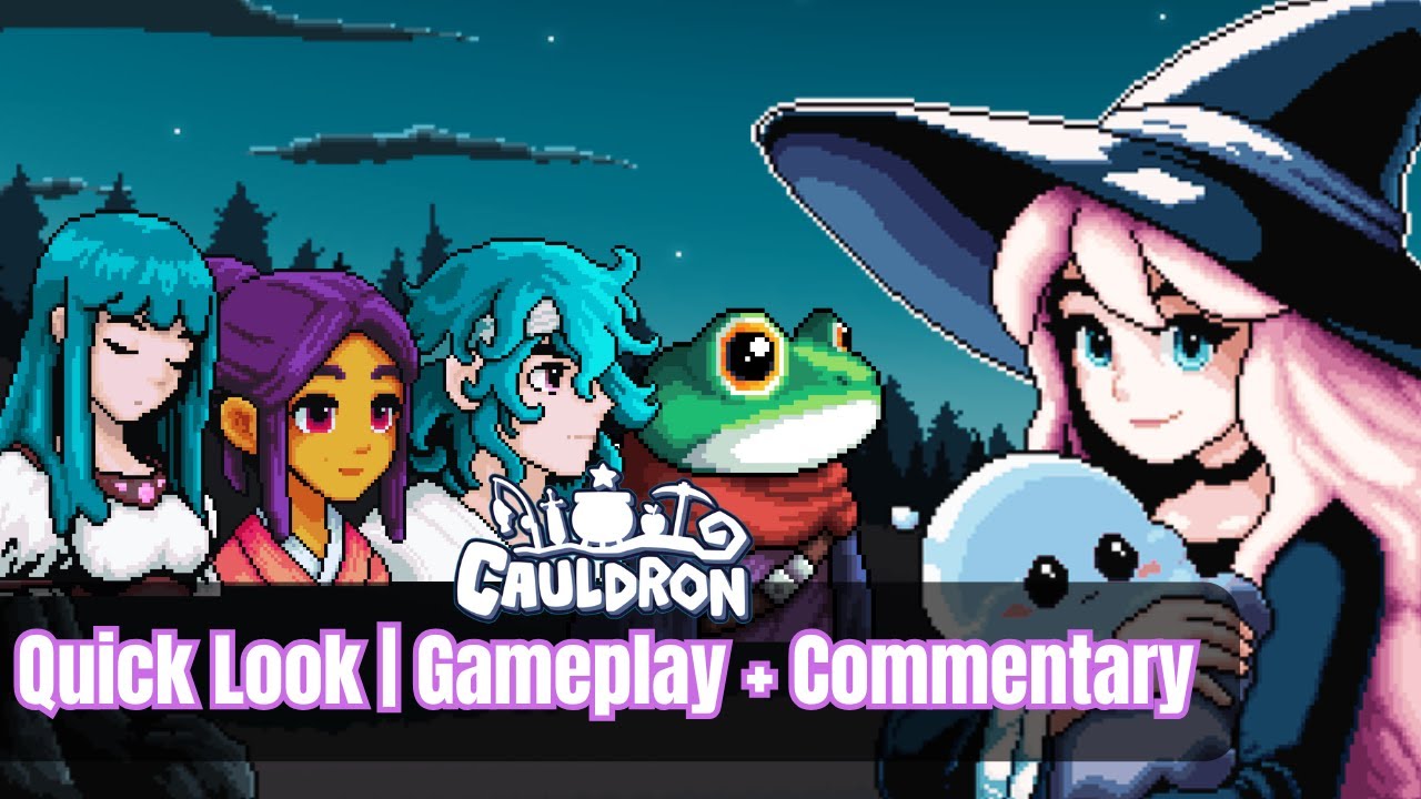 Cauldron Game Review | Cute Cozy Autobattler RPG Full of Minigames! 15 Minutes of 