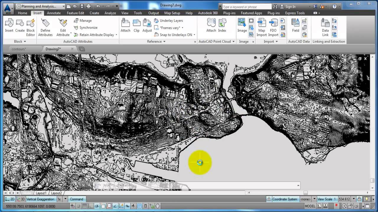 how to import prj file into autocad