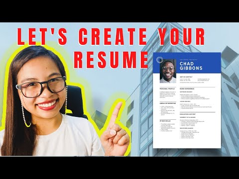 11 EASY TIPS on how to create a PROFESSIONAL RESUME with or without experience | WFH |  EULIE TAN.