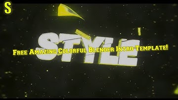 Free Amazing Colorful Blender Intro Template [Blender Only!]