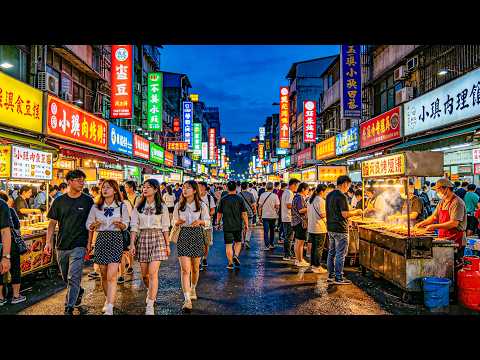 Enjoy Incredible Rich Nightlife While Walking Around Leshan Sichuan 4K HDR