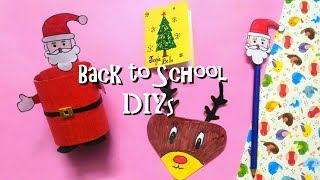 DIY Christmas Theme School Supplies | Christmas Back to School DIYs | Christmas theme Crafts
