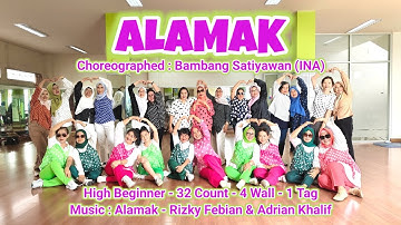 ALAMAK - Line Dance || Bambang Satiyawan || High Beginner || Demo : Queen LD