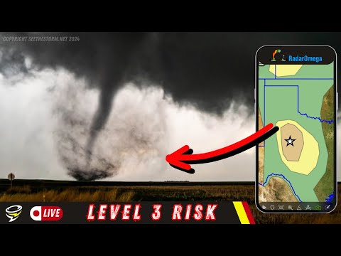 🟥 LEVEL 3 SEVERE WEATHER RISK for Texas! Live Storm Chaser