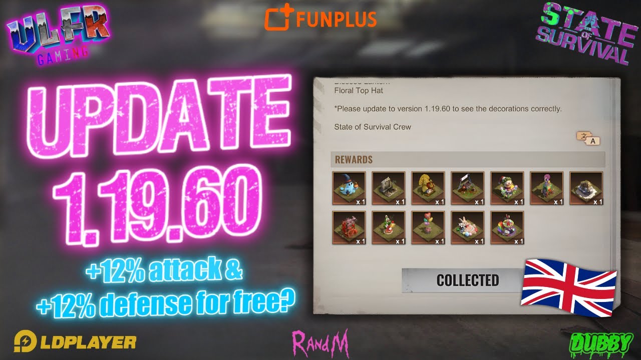 State of Survival : Update 1.19.60! +12% Attack & Defens free ( English ...