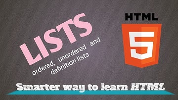 HTML Tutorial for Beginners || HTML List || Ordered, Unordered and Definition Lists ( Hindi / Urdu )