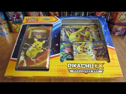Pikachu Ex Challenge Box Opening Youtube