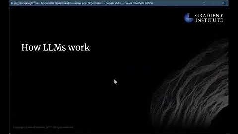 How Large Language Models work