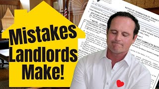 7+ MISTAKES Landlords make!  60 Day Notice to Terminate   Guide for renters and landlords