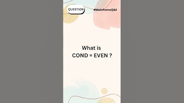 💻Learn Mainframe | JCL | Q&A-1💯#shorts #MainframeQ&A #mainframe #jcl #questionandanswer