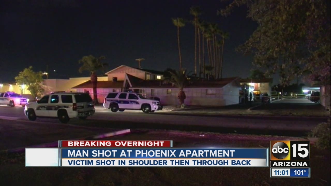 Man shot at Phoenix apartment - YouTube