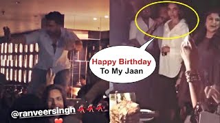 Ranveer Singh Dancing On Table With Deepika Padukone At His Sister Birthday Party