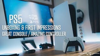 Playstation 5 // Great console, amazing controller! // Unboxing, Set Up &amp; First Impressions