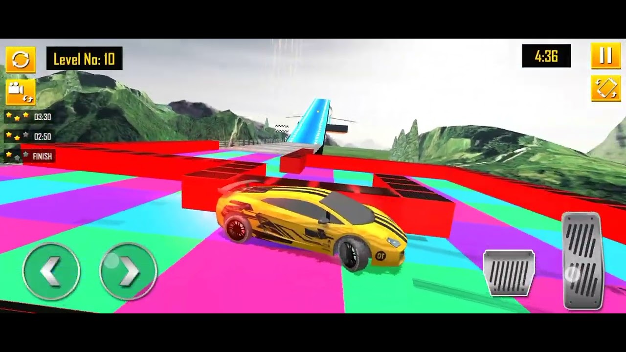 Crazy Ramp Mega Ramp Car Stunt Video - Impossible Car Stunt Game - Super Crazy ...