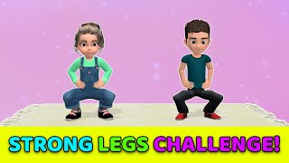 3-DAY STRONG LEGS CHALLENGE - KIDS EXERCISES AT HOME