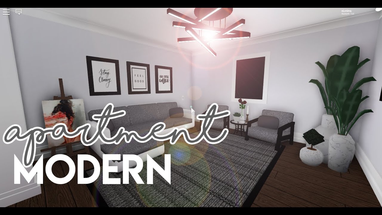 Bloxburg II Modern Apartment Tour II - YouTube