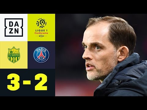 Thomas Tuchel vergibt dritten Meister-Matchball: Nantes - Paris Saint-Germain 3:2 | Ligue 1 | DAZN