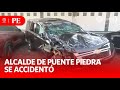 Camioneta de alcalde de Puente Piedra sufre aparatoso accidente | Primera Edición | Noticias Perú