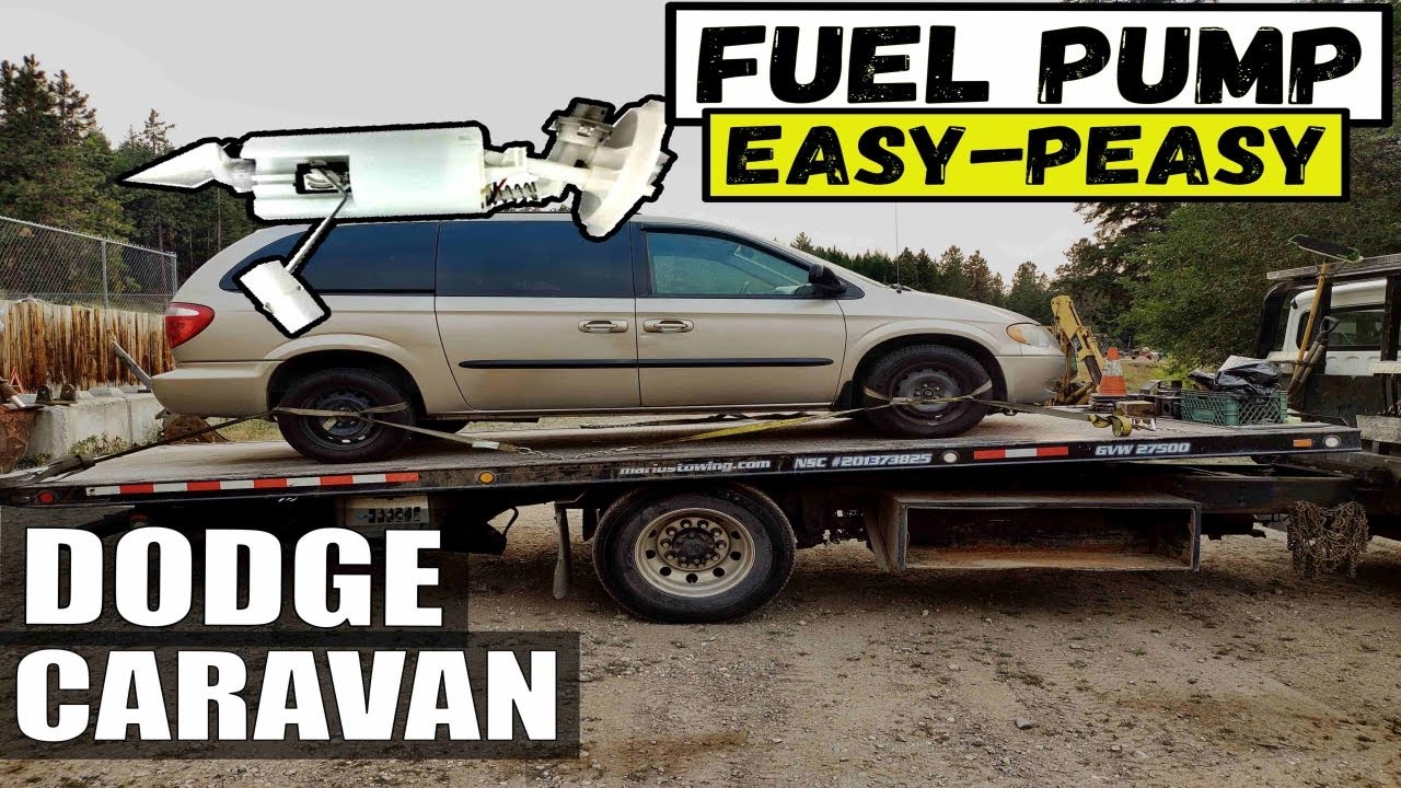 DODGE CARAVAN FUEL PUMP REPLACEMENT in DETAILS | HOW TO DISCONNECT