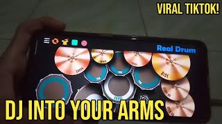 DJ INTO YOUR ARMS - VIRAL TIKTOK! | REAL DRUM COVER