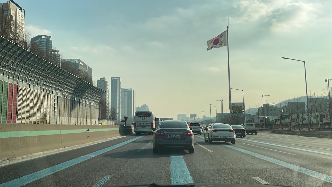 경부고속도로 서울TG - 수원 드라이브 영상/ asmr south korea roads Highway Drive