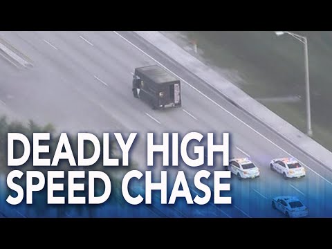 Chase with stolen UPS truck ends with shootout in South Florida, multiple fatalities