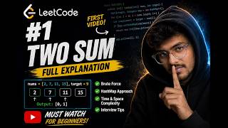 LeetCode first problem Twosum using Java friendly explanation