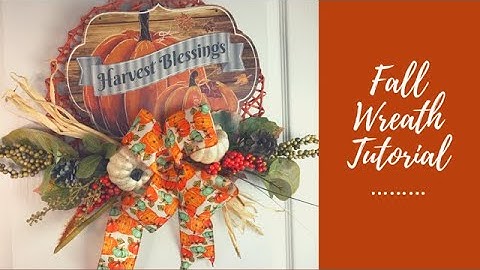 Fall Easy and Inexpensive Wreath Tutorial 🍂 Plus Bow DIY
