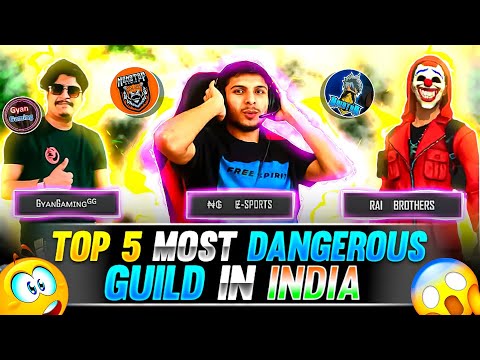 TOP 5 DANGEROUS GUILD IN INDIA 😱🔥- para SAMSUNG A3,A5,A6,A7,J2,J5,J7,S5,S6,S7,S9,A10,A20,A30,A50,A70