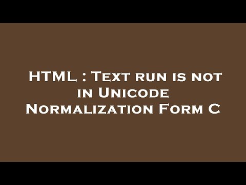 HTML : Text
