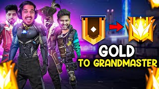 RANK PUSH GOLD TO GRANDMASTER WITH AJJUBHAI || Day 2 || Desi Army