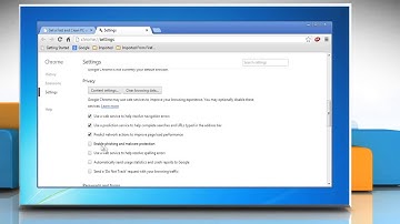 How to manage Advanced Security settings in Google™ Chrome on a Windows® 7 PC