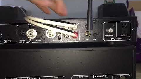 Hướng dẫn kết nối Vang cơ lai số X8 xuống lọc xì và amply chi tiết nhất tại Hoàng Nam Audio