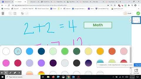 Seesaw For Students Posting with the drawing tool