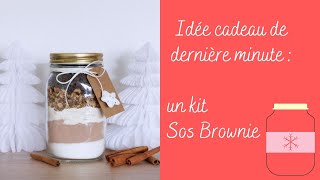 Comment faire un cadeau gourmand-Partie 2: le kit brownie aux