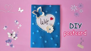 postcard | Postcard making ideas | birthday postal card | How to make a postcard| origami postcard