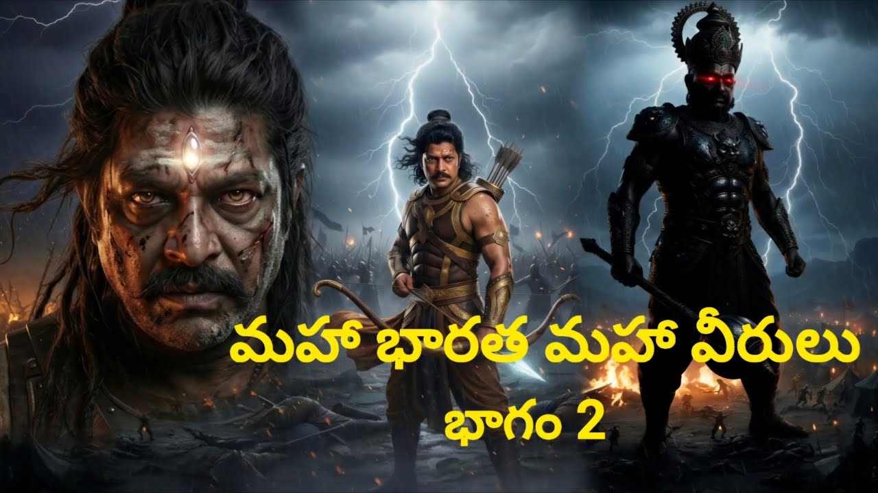 మహాభారత మహావీరులు Part 2 ⚔️ అర్జునుడు, భీముడు, అశ్వత్థామ, దుర్యోధనుడు వీరగాథలు