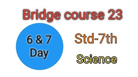 std7th|Science|Day6 & 7| Bridge course 23| Answers|Urdu medium|