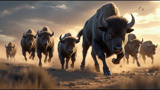 Wolf Pack vs Bison | The Chase of a Lifetime – 3D Wildlife Cinematic Film