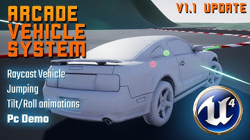 ArcadeVS v1.1 Update Preview - UE4 Custom Vehicle Physics