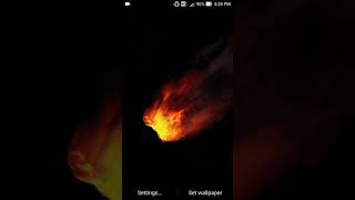 meteor live wallpaper screenshot 2