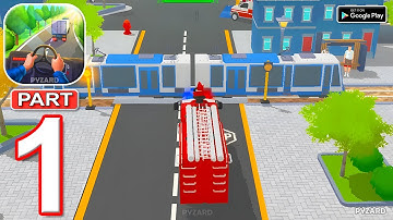 Vehicle Masters - Gameplay Walkthrough Part 1 Driving a Police Car, Bus and Plane (Android, iOS)