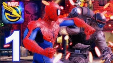 MARVEL Strike Force Heroes Android iOS Walkthrough - Gameplay Part 1 - Heroes Assemble: Chapter 1