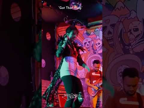 Laying that funky