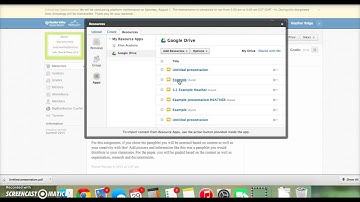Submitting Google Drive assignments on Schoology
